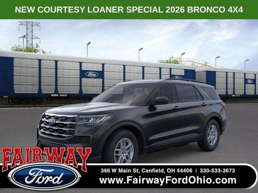 Agate Black Metallic 2026 Ford Explorer Active