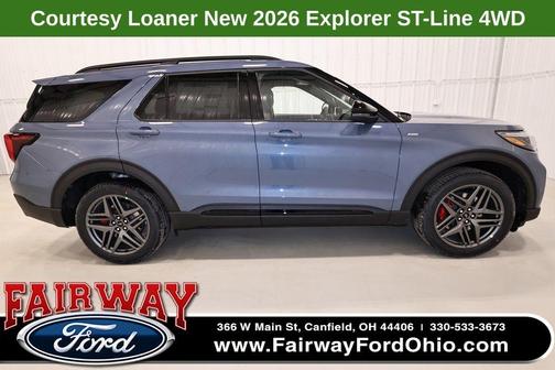 Vapor Blue Metallic 2026 Ford Explorer ST-Line