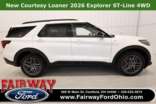 Star White 2026 Ford Explorer ST-Line