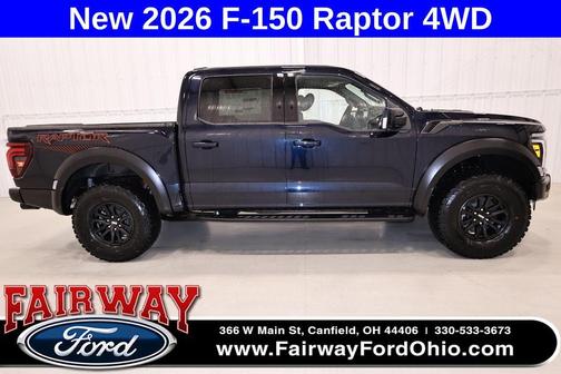Antimatter Blue Metallic 2026 Ford F-150 Raptor
