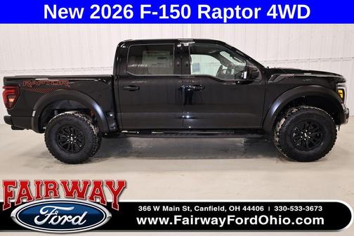 Agate Black Metallic 2026 Ford F-150 Raptor