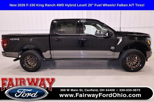 Agate Black Metallic 2026 Ford F-150 King Ranch
