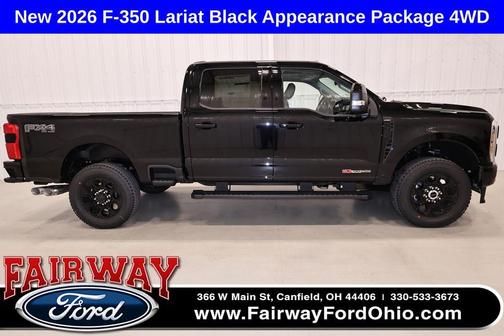 Agate Black Metallic 2026 Ford F-350 Lariat Super Duty