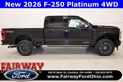 Agate Black Metallic 2026 Ford F-250 Platinum