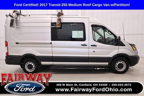Ingot Silver Metallic 2017 Ford Transit-250 148 WB Medium Roof Cargo