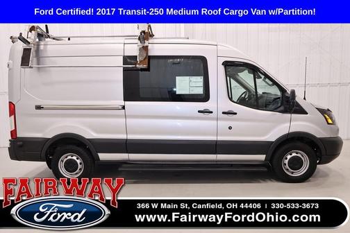 Ingot Silver Metallic 2017 Ford Transit-250 148 WB Medium Roof Cargo