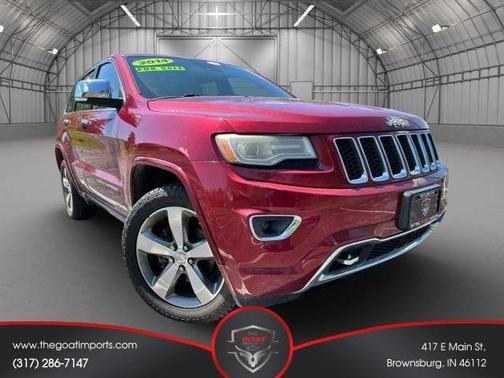 Red 2014 Jeep Grand Cherokee Overland