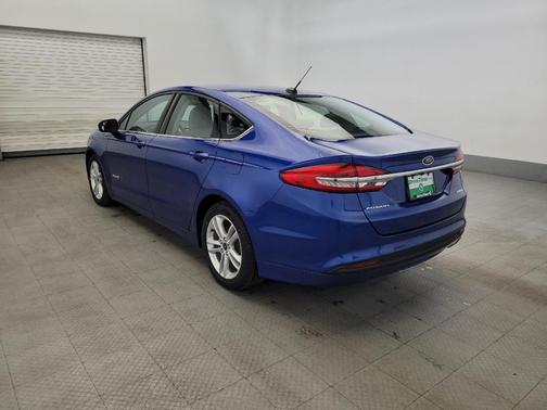 Blue 2018 Ford Fusion Hybrid S