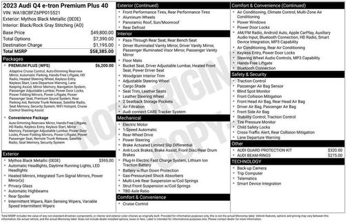 2023 Audi Q4 e-tron 40 Premium Plus