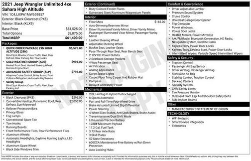 2021 Jeep Wrangler Unlimited 4xe Sahara High Altitude