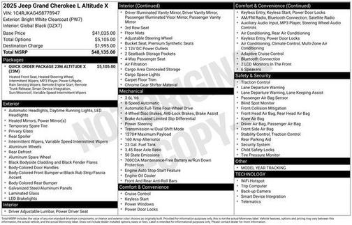 2025 Jeep Grand Cherokee L Altitude