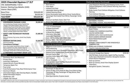 2025 Chevrolet Equinox 1LT