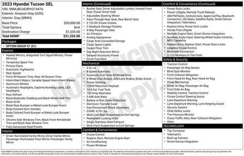 2023 Hyundai TUCSON SEL