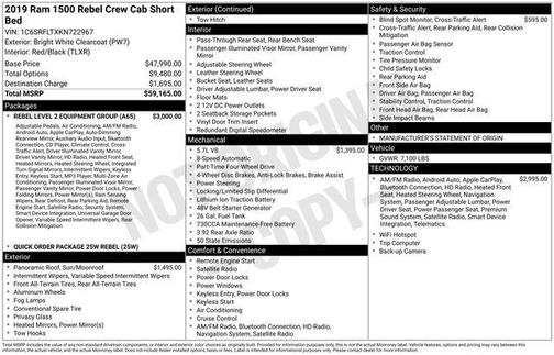 2019 RAM 1500 Rebel