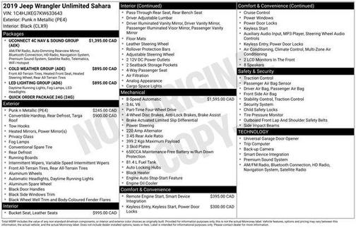 2019 Jeep Wrangler Unlimited Sahara