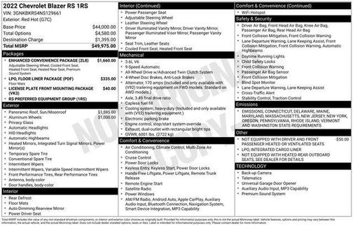 2022 Chevrolet Blazer RS