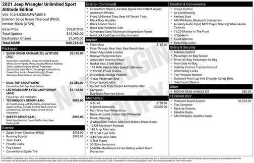 2021 Jeep Wrangler Unlimited Sport Altitude