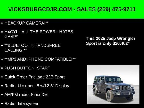 2025 Jeep Wrangler Sport