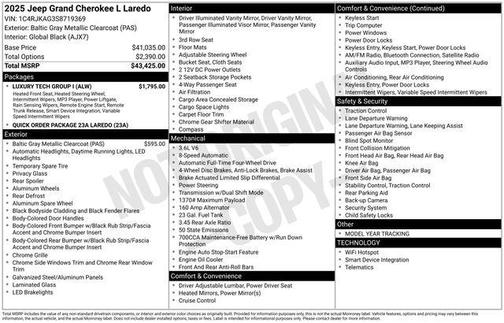 2025 Jeep Grand Cherokee L Laredo
