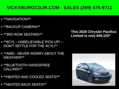 2026 Chrysler Pacifica Limited