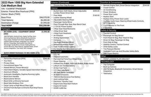2023 RAM 1500 Big Horn/Lone Star