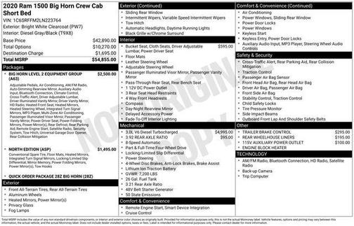 2020 RAM 1500 Big Horn/Lone Star