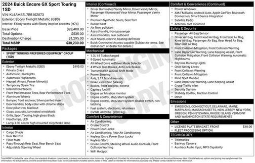 2024 Buick Encore GX Sport Touring