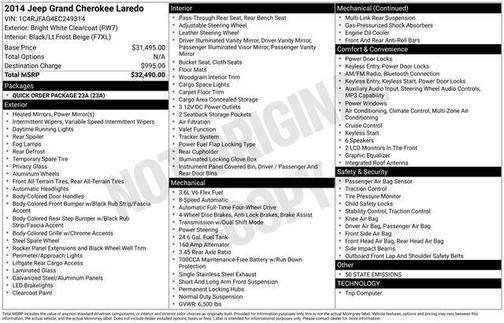 2014 Jeep Grand Cherokee Laredo