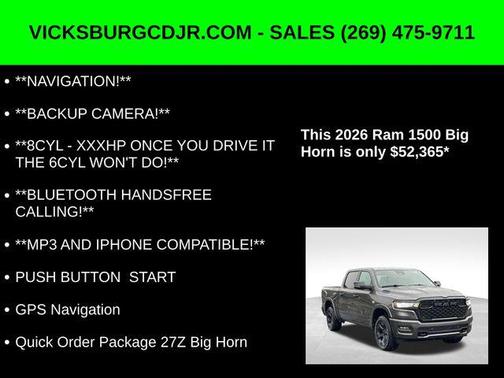 2026 RAM 1500 Big Horn/Lone Star