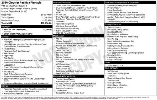 2026 Chrysler Pacifica L
