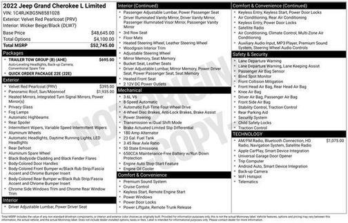 2022 Jeep Grand Cherokee L Limited