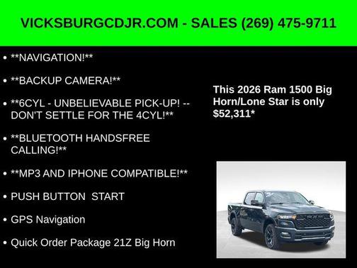 2026 RAM 1500 Big Horn/Lone Star