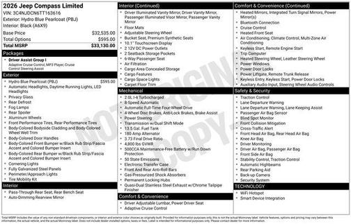 2026 Jeep Compass Limited