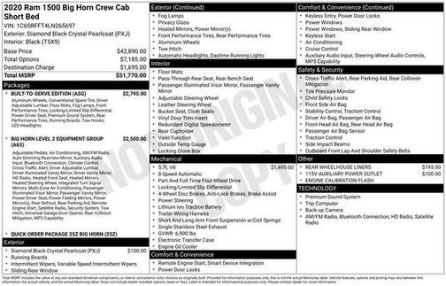 2020 RAM 1500 Big Horn/Lone Star