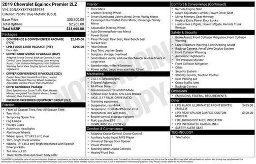2019 Chevrolet Equinox Premier w/2LZ