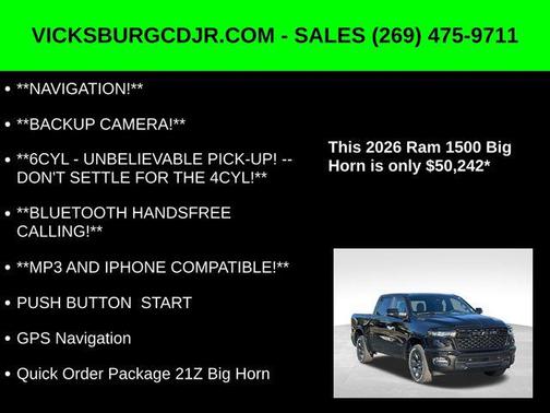 2026 RAM 1500 Big Horn/Lone Star