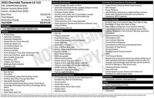 2023 Chevrolet Traverse LS