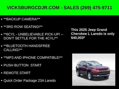 2025 Jeep Grand Cherokee L Laredo