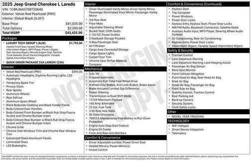 2025 Jeep Grand Cherokee L Laredo