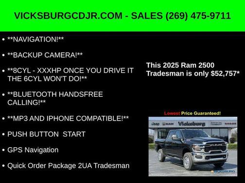 2025 RAM 2500 Tradesman Crew Cab 4x4 6'4' Box