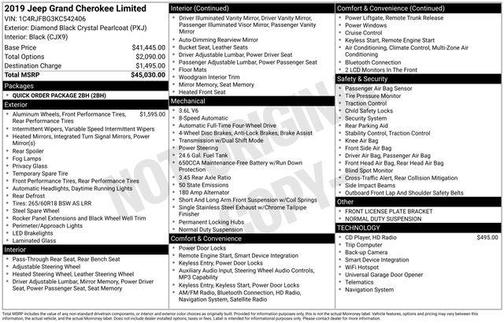 2019 Jeep Grand Cherokee Limited