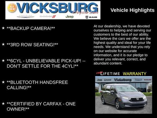 Gray 2024 Honda Odyssey EX