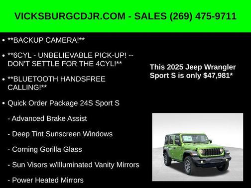 2025 Jeep Wrangler Sport S