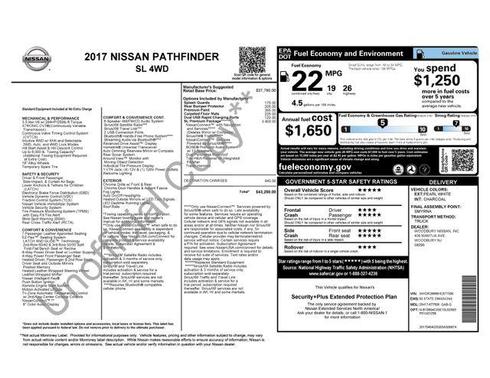 2017 Nissan Pathfinder SL
