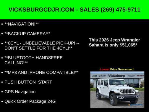 2026 Jeep Wrangler 4-Door Sahara 4x4