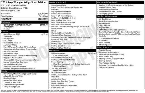 2021 Jeep Wrangler Sport S