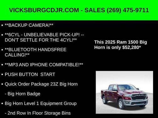 2025 RAM 1500 Big Horn/Lone Star