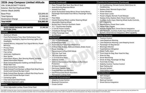 2026 Jeep Compass Limited