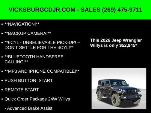 2026 Jeep Wrangler Willys