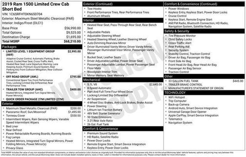 2019 RAM 1500 Limited